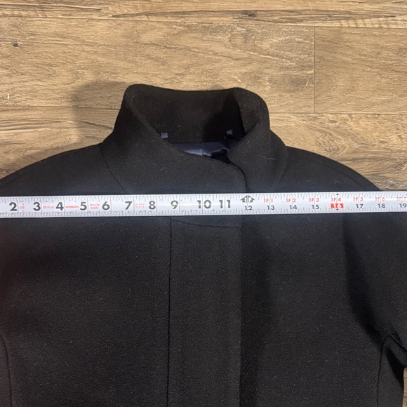 J. Crew “Italian Stadium Cloth Nello Gori” Black Coat - Size 2P - Picture 7 of 10